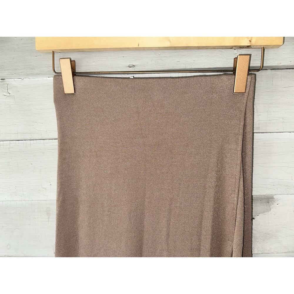 Wilfred Free Maxi Skirt Size Medium Tan Cotton Stretch - Picture 2 of 5